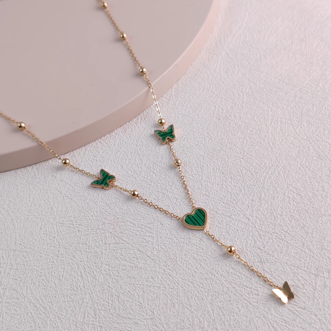 XUPING/旭平首饰 不锈钢亚克力项链 雅丹风温柔 GDX T000988540