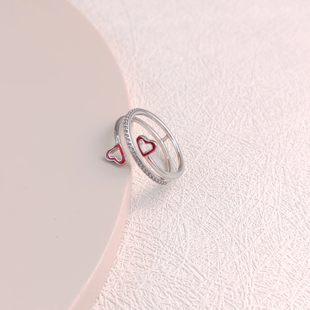 XUPING/旭平首饰 合金合成锆石戒指 年终狂欢爱心 GDX X000973933