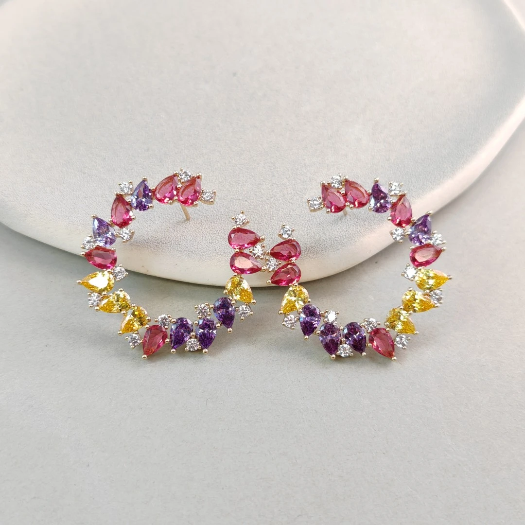 XUPING/旭平首饰 合金合成锆石耳饰 新年款【潘生福利】X000949134