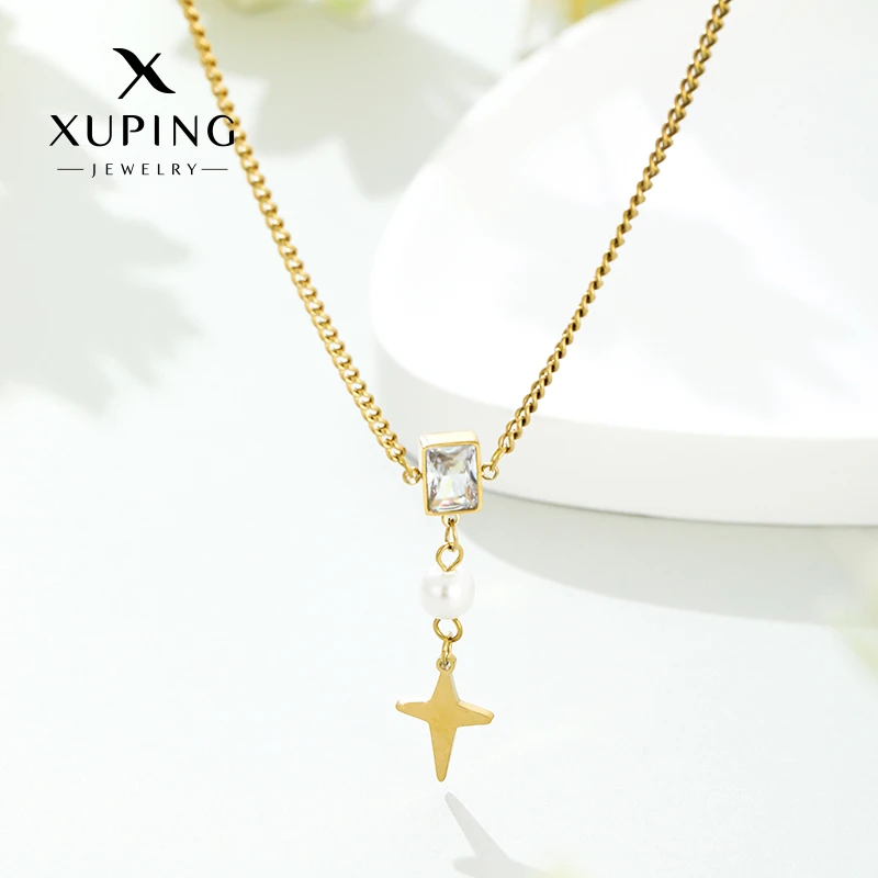 XUPING/旭平首饰 合金项链 秋冬上新轻奢芒星款GDJ CN000603018