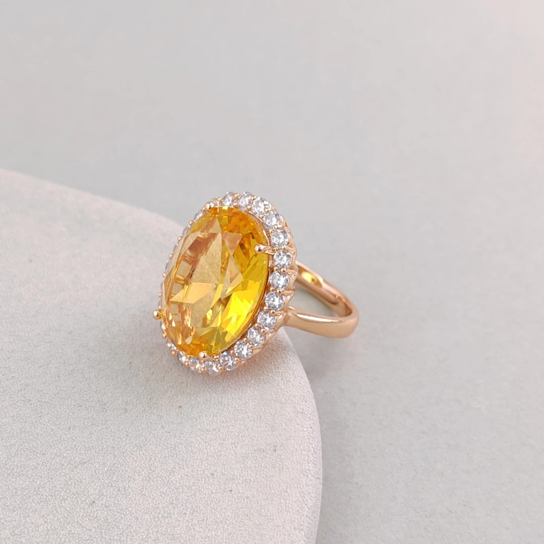 XUPING/旭平首饰 合金合成锆石戒指 秋上新时尚款GDM AWCCN00558B