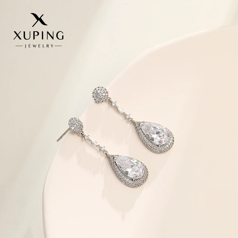 XUPING/旭平首饰 合金合成锆石耳饰 年终狂欢时尚 GDJ X000748244