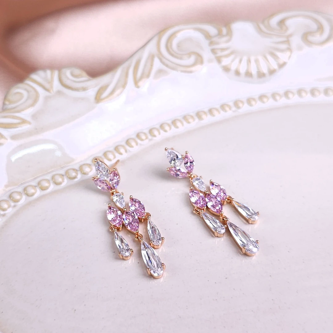 XUPING/旭平首饰 合金合成锆石耳饰 气质时尚百搭GDJ X000743501