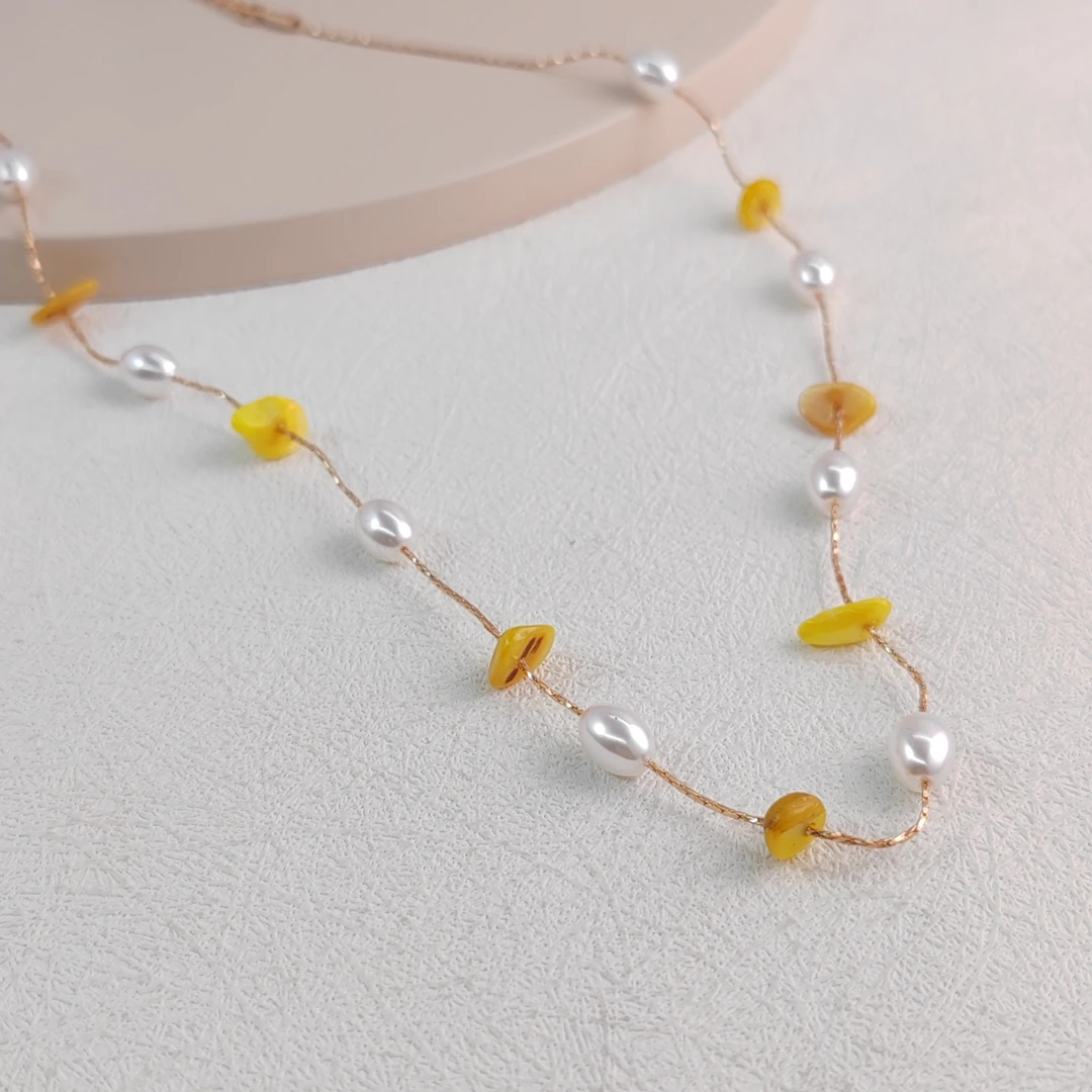 XUPING/旭平首饰 合金仿珍珠项链 雅丹风百搭时尚款 GDJ XN092902