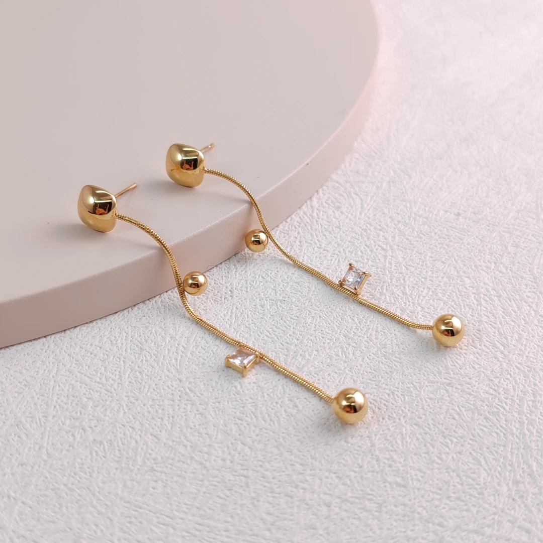 XUPING/旭平首饰 不锈钢合成锆石耳饰 年终狂欢 GDX T001015119