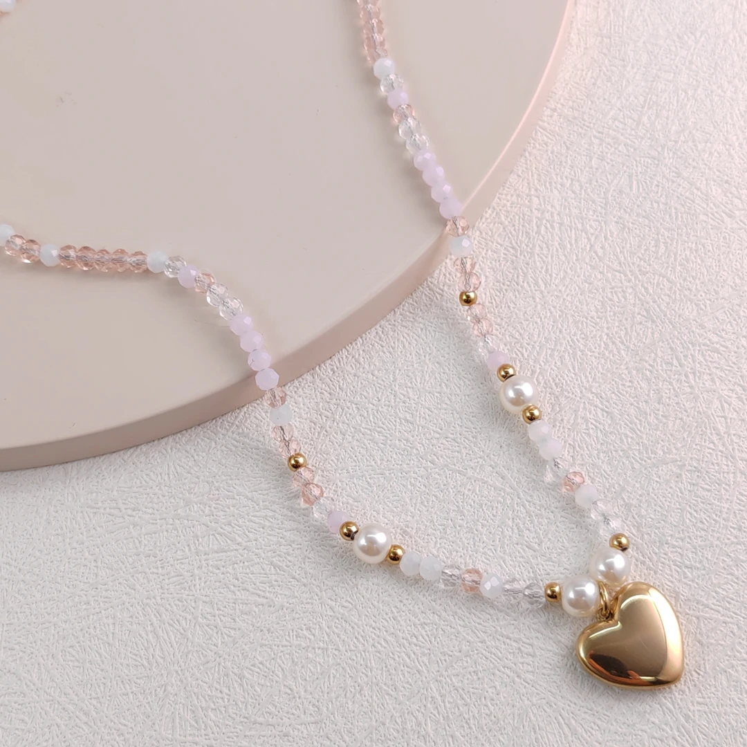 XUPING/旭平首饰 不锈钢仿珍珠项链 秋冬上新珠珠 GDJ T001012459