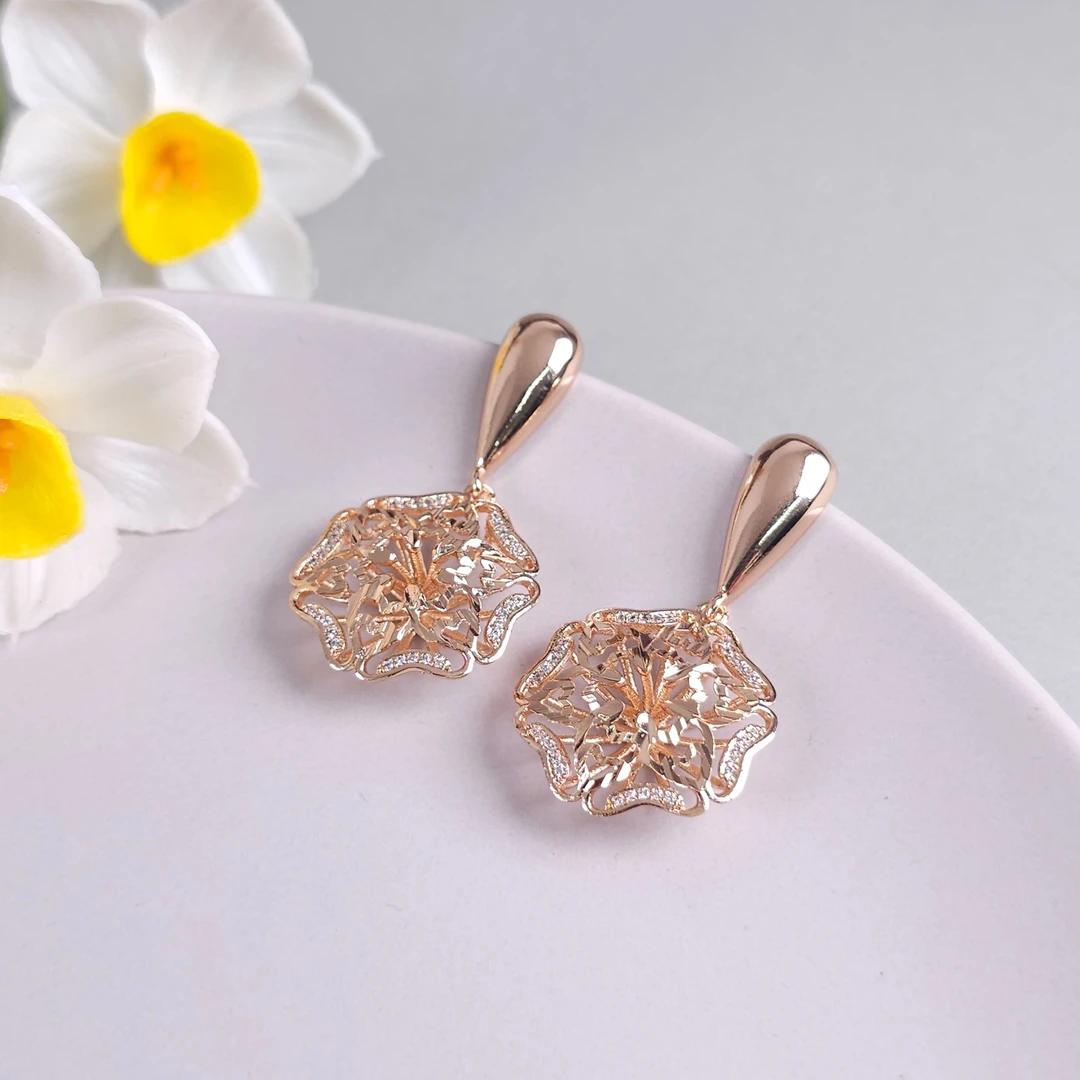 XUPING/旭平首饰 合金合成锆石耳饰 气质轻奢耳钉 GDX X000747165