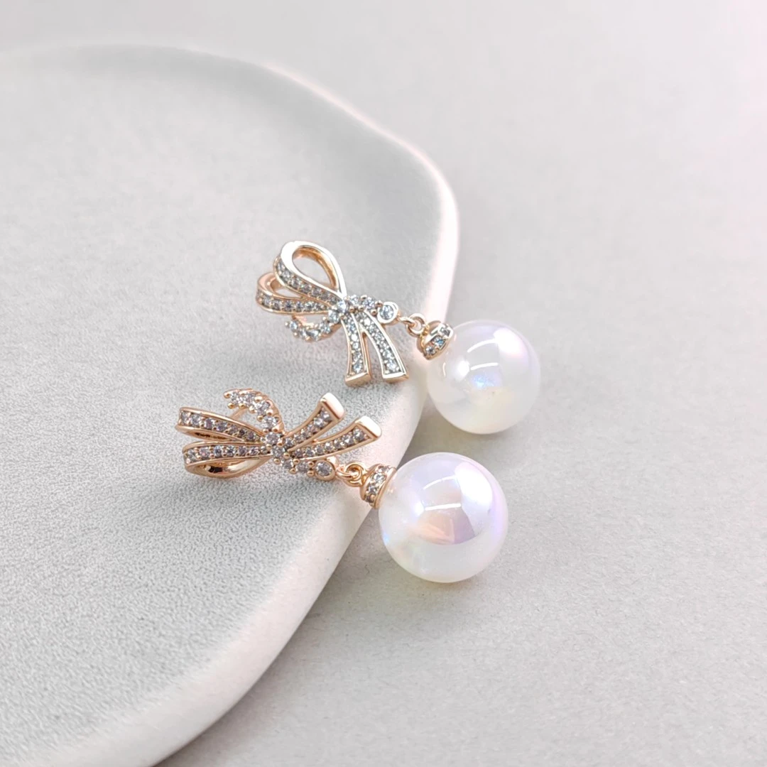 XUPING/旭平首饰 合金仿珍珠耳饰 雅丹风气质百搭 GDJ X000818286