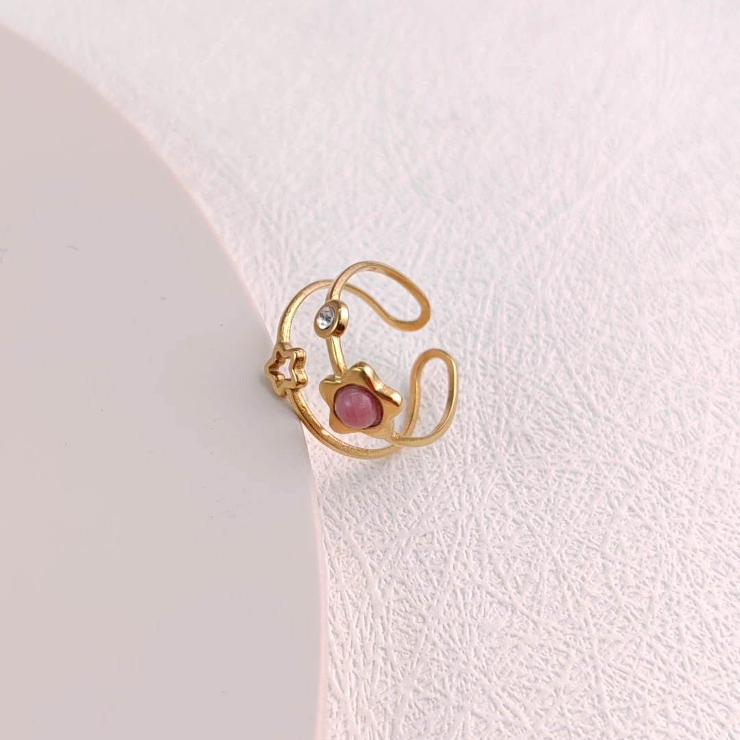 XUPING/旭平首饰 不锈钢戒指 年终狂欢简约星星 GDJ T001012193