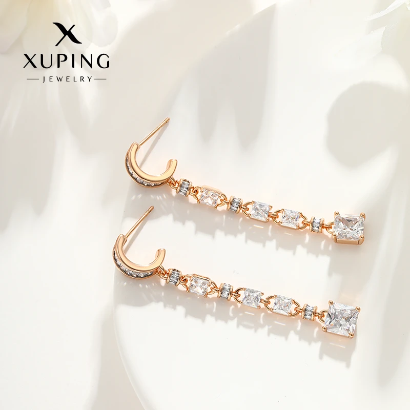 XUPING/旭平首饰 合金合成锆石耳饰 简约【潘生福利】X000769808