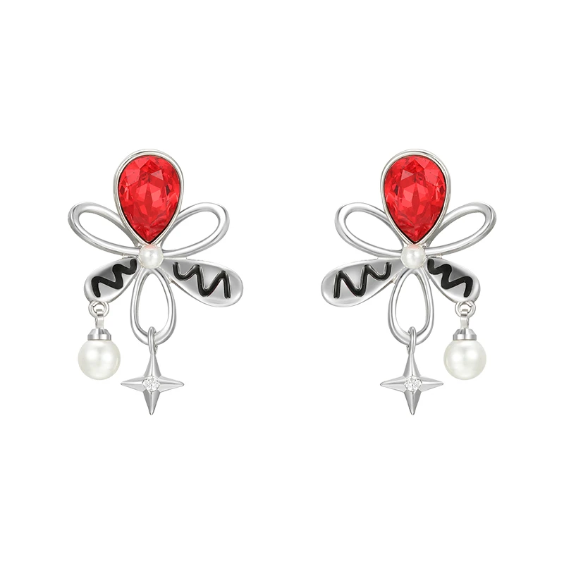 XUPING/旭平首饰 合金仿水晶耳饰 【潘生福利】花花 GD X000930456