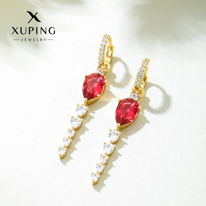 XUPING/旭平首饰 合金合成锆石耳饰 新年礼【潘生福利】 X000883475