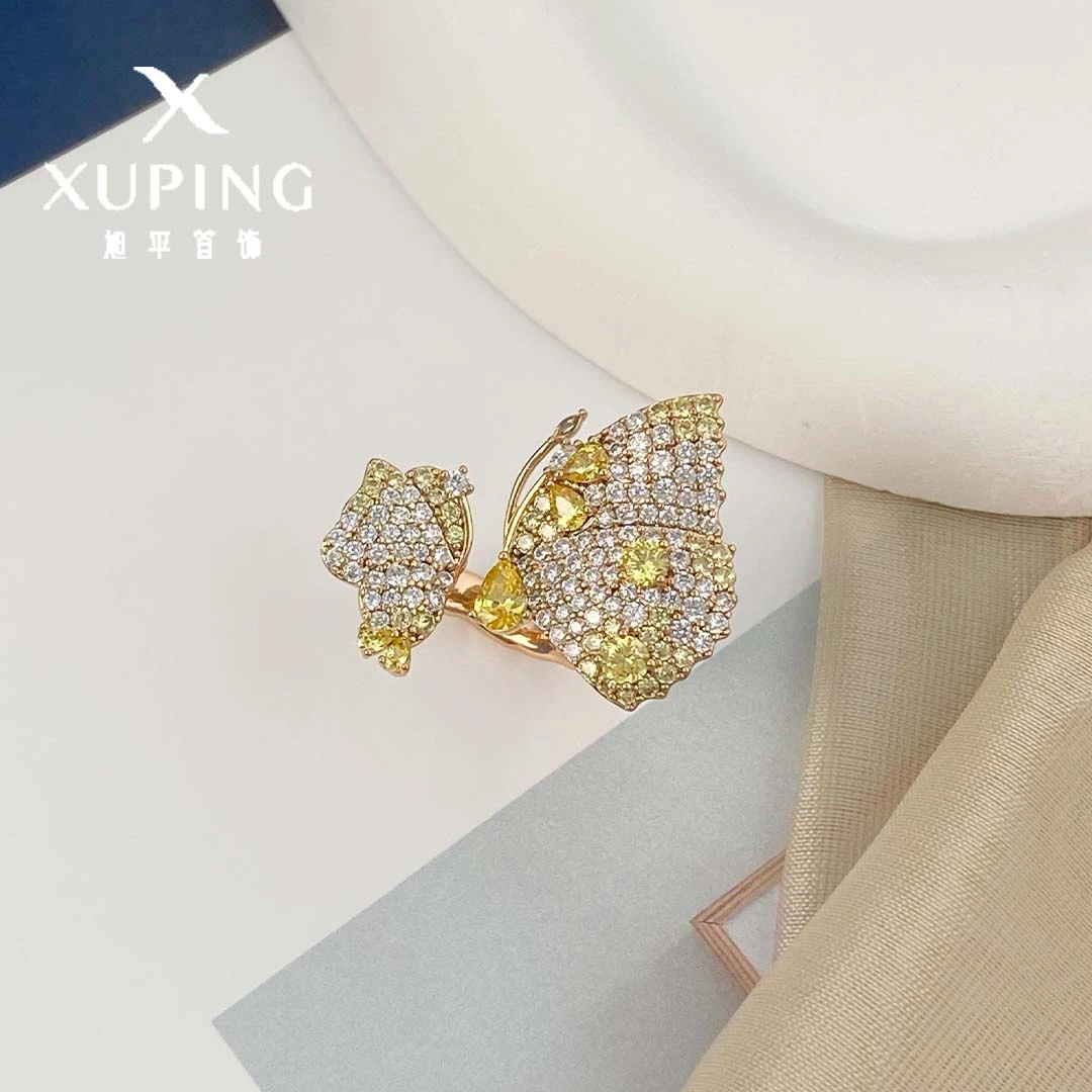 XUPING/旭平首饰 合金合成锆石戒指 七夕蝴蝶 GDX X000707919A11