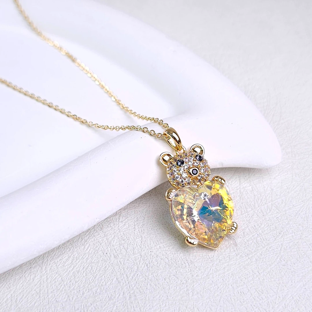 XUPING/旭平首饰 合金项链 新年时尚气质小熊项链 GDJ X000791001