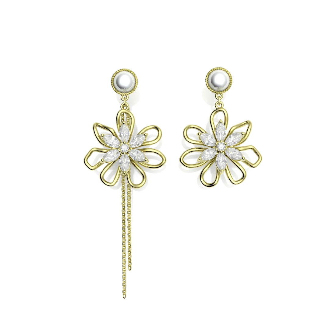 XUPING/旭平首饰 合金合成锆石耳饰 秋冬上新时尚 GDX X000948930