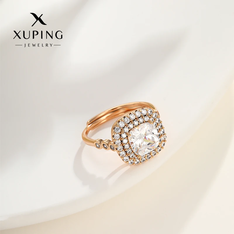 XUPING/旭平首饰 合金合成锆石戒指 七夕出游季 GDM CH1019024A15
