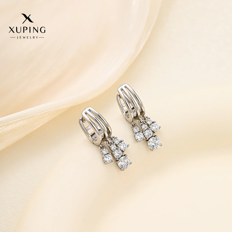 XUPING/旭平首饰 合金合成锆石耳饰 【潘生福利】  GD X000960976