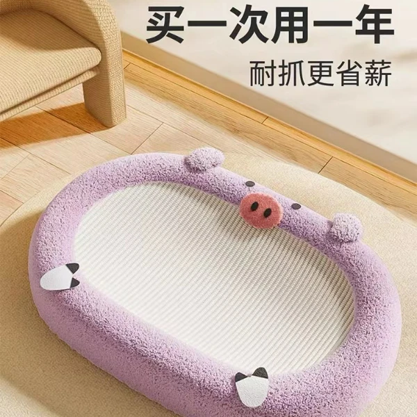 剑麻猫抓板窝一体超大号猫爪板耐抓不掉屑麻绳抓不烂猫咪窝盆磨爪
