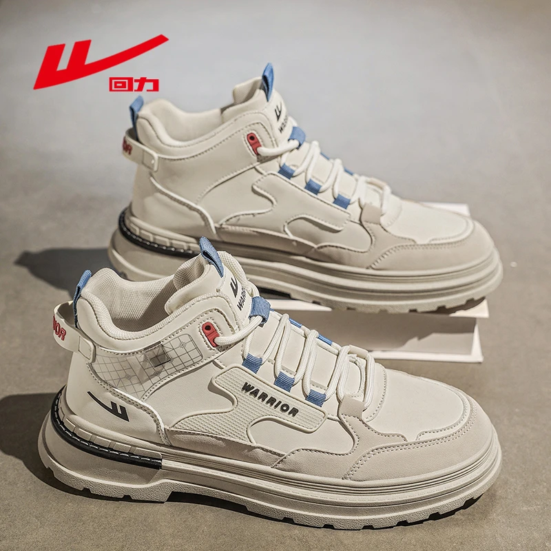 回力男鞋冬季新款中邦复古潮流工装鞋百搭马丁靴防滑耐磨运动鞋子