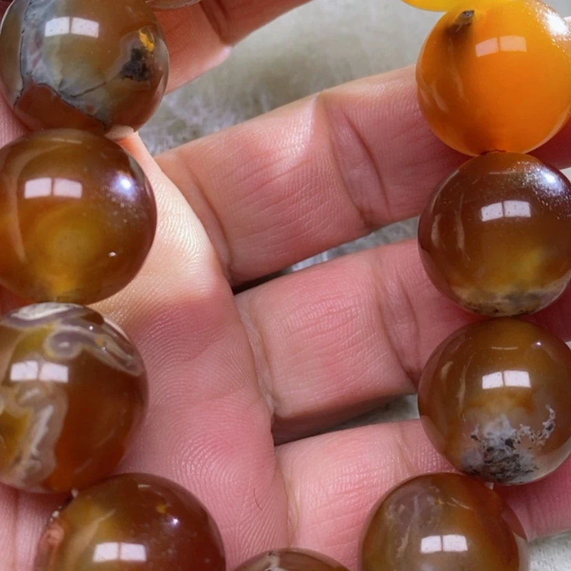 【闪购商品】玛瑙/玉髓手串未镶嵌羊**益