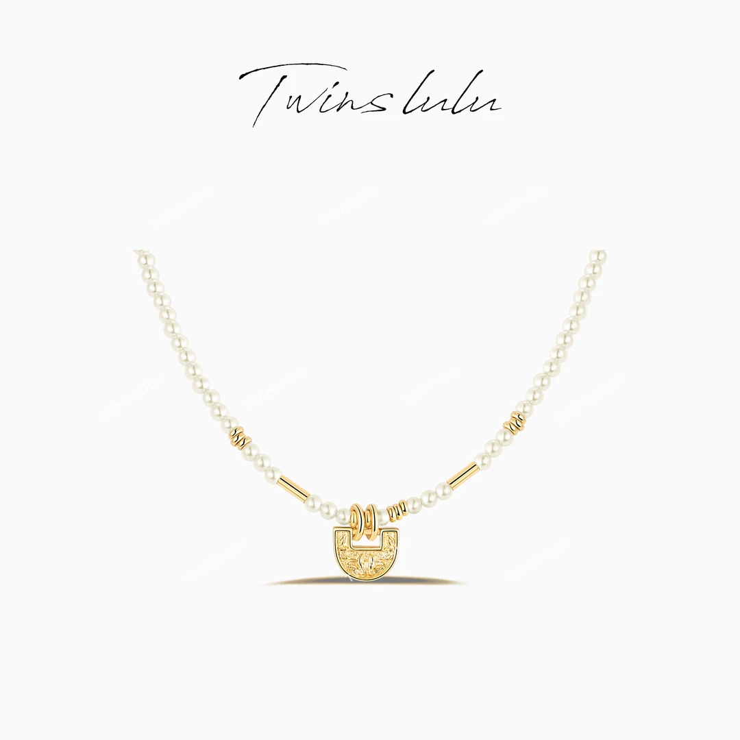 铜合金项链 国潮【蓬莱】新中式雕刻喜字通勤设计感项链TSJ9546