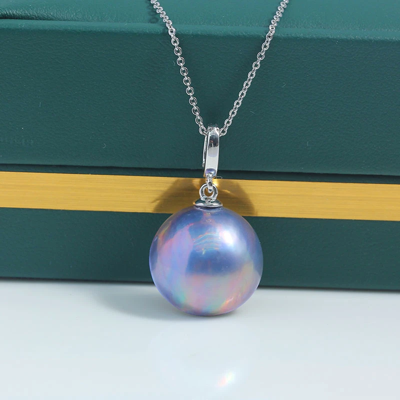 海水马贝简约款吊坠万能扣款15MM 不含链子（多样性发一）