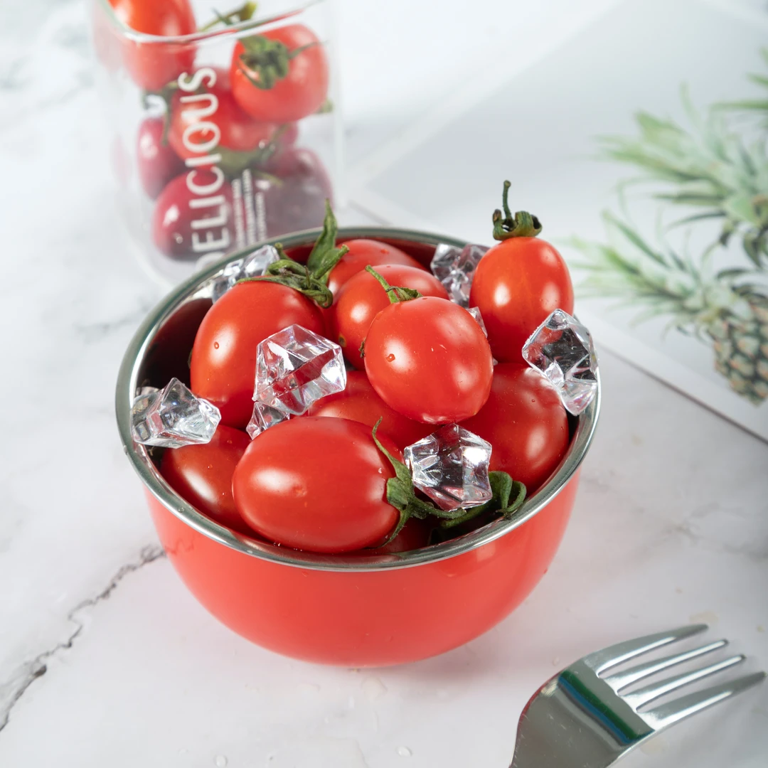 一颗甜樱桃番茄三色水果番茄生吃小柿子酸甜多汁爆浆好吃非圣女果