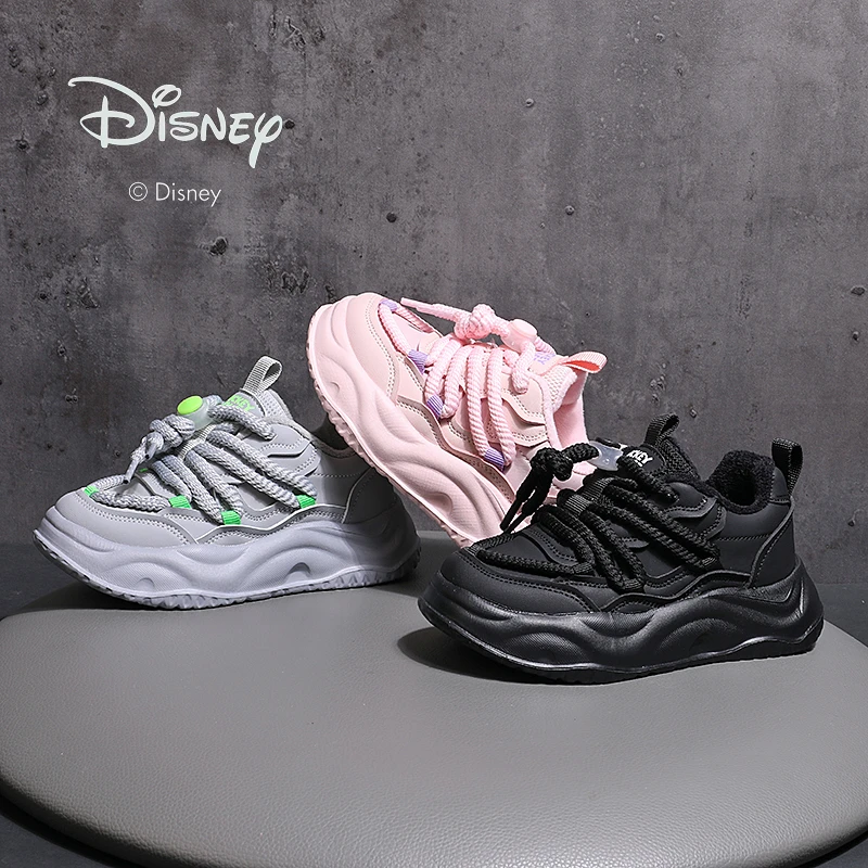 【小丽专属】冬季迪士尼加绒保暖卡扣厚底中大童运动鞋DS5486801