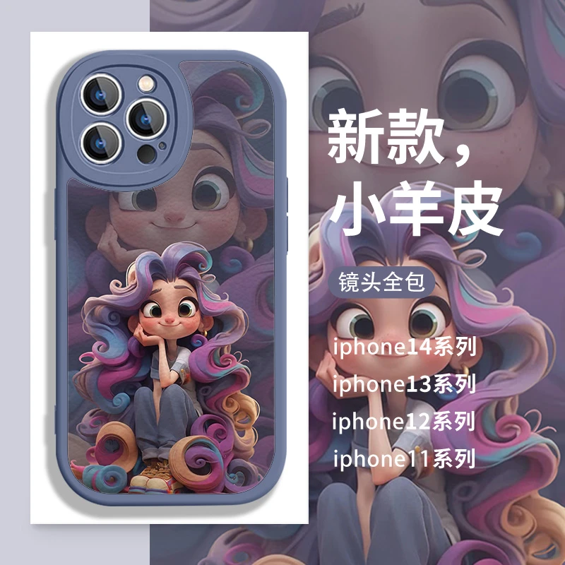 适用于苹果/华为/小米/OPPO/VIVO新款网红可爱在逃公主闺蜜手机壳