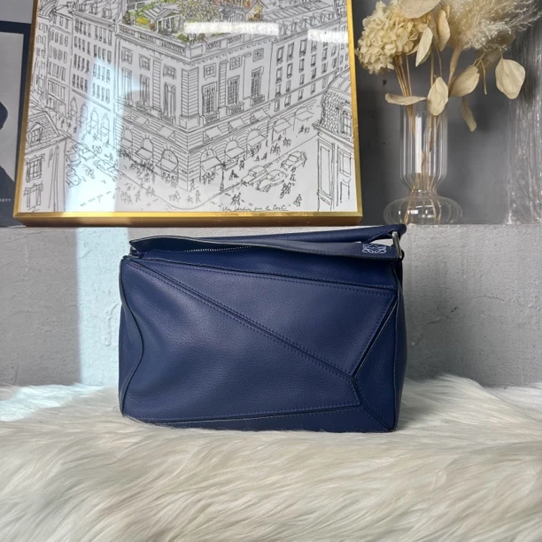 95新 LOEWE/罗意威 何为奢侈/ puzzle 几何包 斜挎包 小号/KX9171