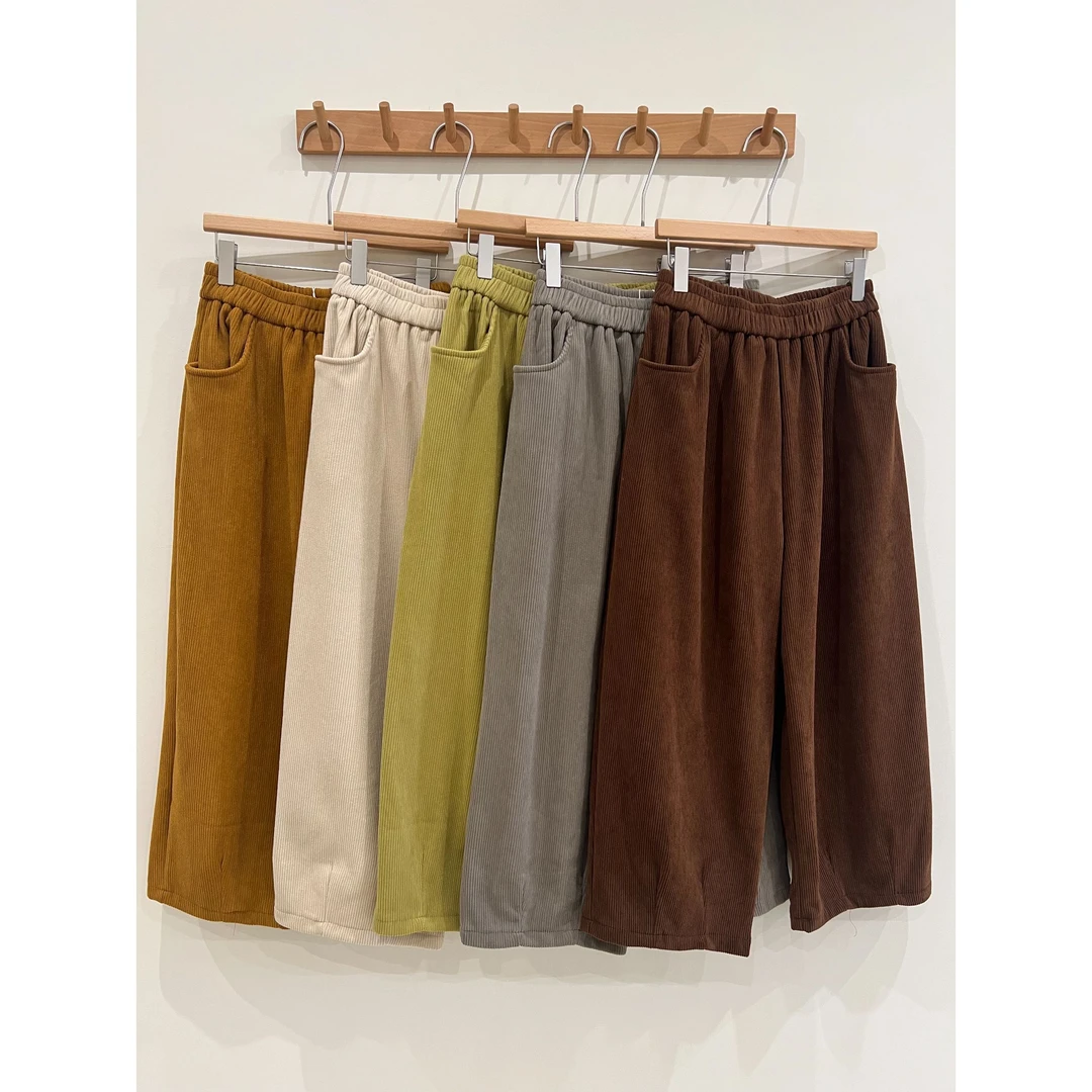 叨叨推荐款 定制款#81903# 灯芯条加绒裤子（冬季新款）FL