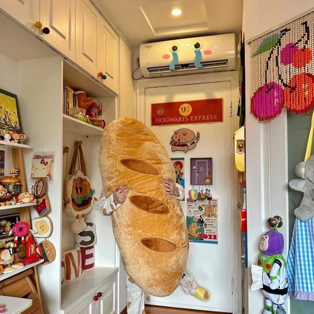 90cm小红书同款奇奇怪怪的面包长条抱枕床上夹腿睡沙发靠背垫