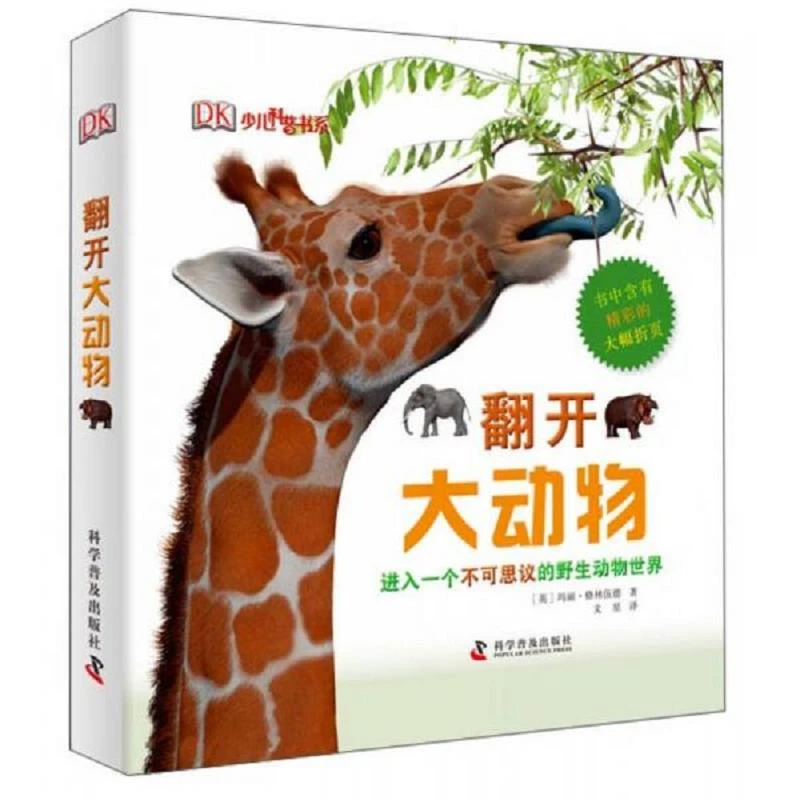 DK少儿科普书系：翻开大动物 二手95新