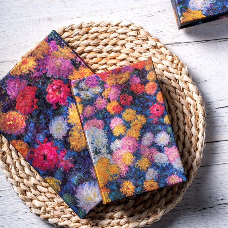 paperblanks 莫奈的菊花 2024最新款 复古硬壳 手帐笔记本