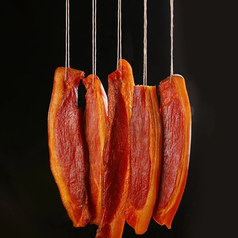 【腿子腊肉】湖南特产古法熏制农家烟熏风味下酒菜腿子肉传统工艺