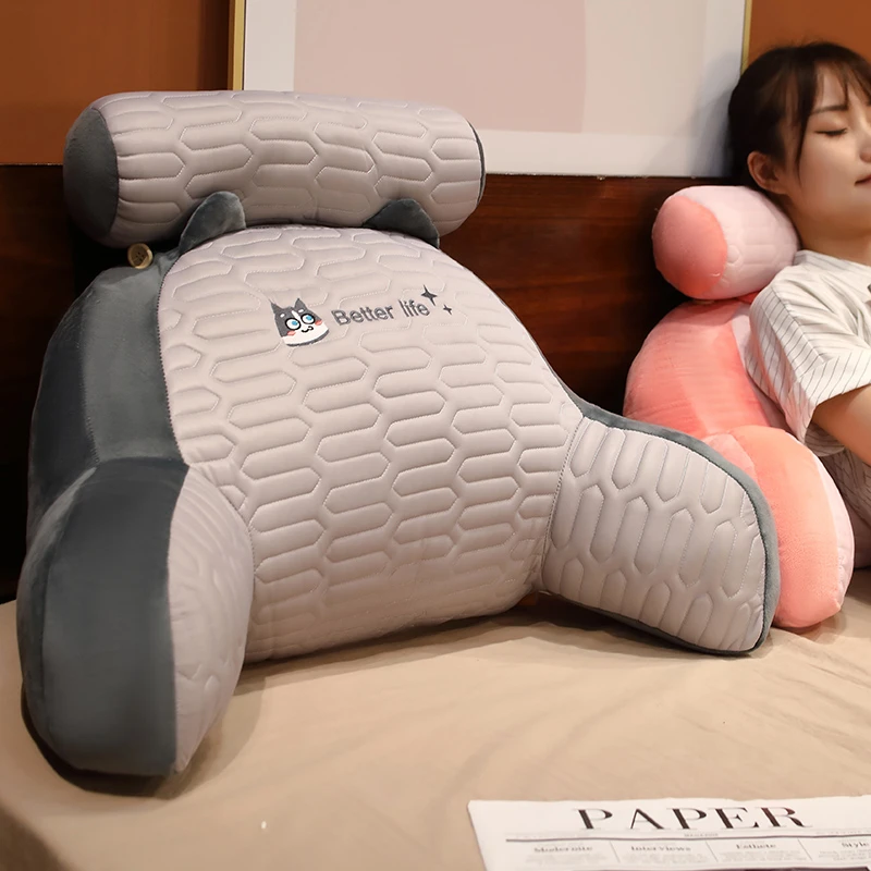 【夏季冰丝乳胶靠背】床头靠垫软包护腰靠枕沙发抱枕靠枕榻榻米靠背