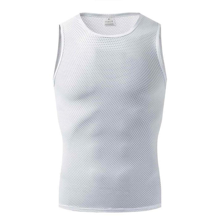 户外运动打底衫速干透气无袖上衣吸汗薄款训练背心紧身骑行背心