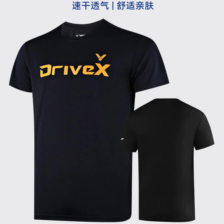 正品胜利VICTOR羽毛球服短袖T恤速干吸汗透气训练服上衣男女
