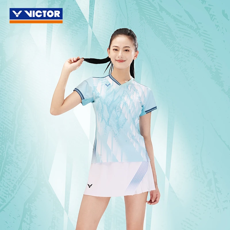 正品victor胜利羽毛球运动短裙新款女士裙子裙裤球星大赛款K46300