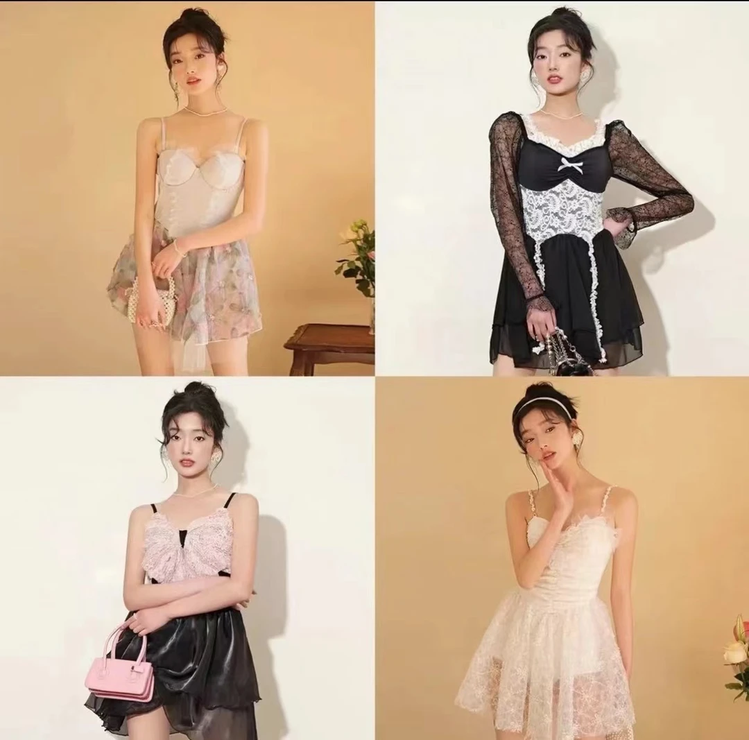 【直播间捡漏NO退NO换】新款夏季韩版ins网红连体裙式女士潜水服