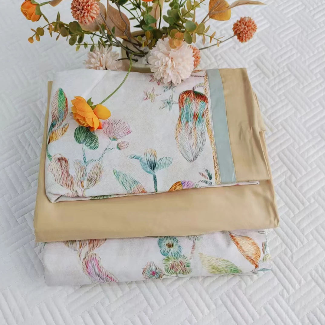 （包装坏了）丽枫百支长绒棉四件套标准200*230～L3002