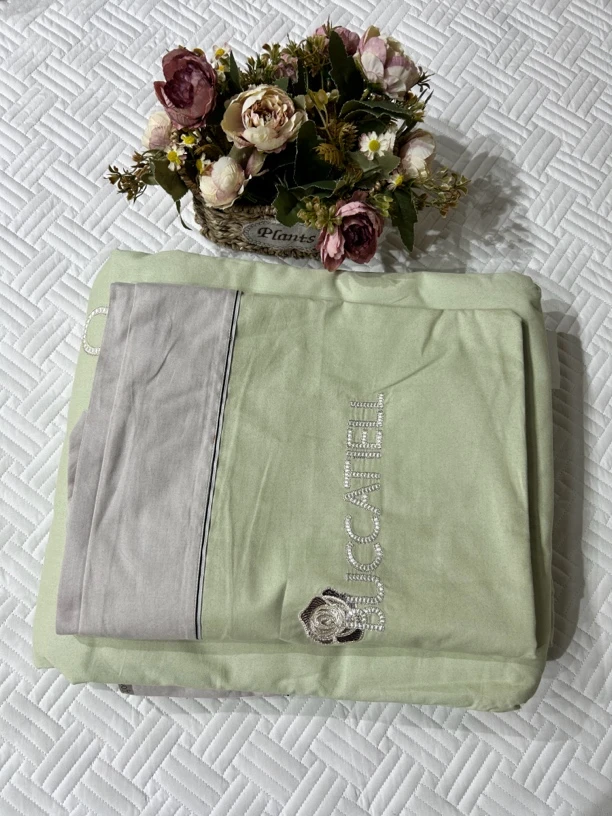 直播间样品全棉刺绣四件套220*240~G1141微瑕