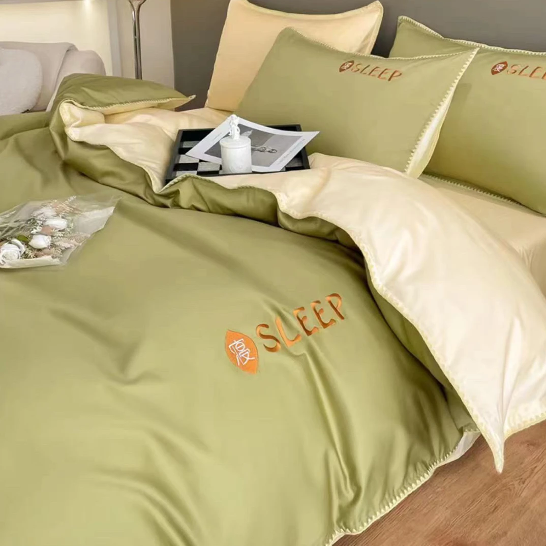 包装坏了《跑量款》秋季惊喜刺绣三件套被套1.5*2床单1.8*2.3～A563