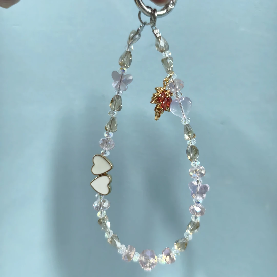 红色枫叶款手机链H121