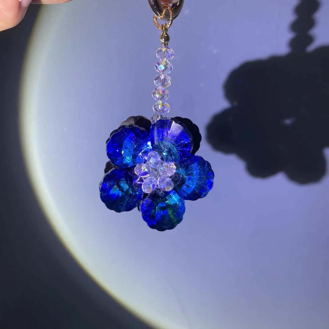 编织大颗粒花瓣挂件玩偶B228