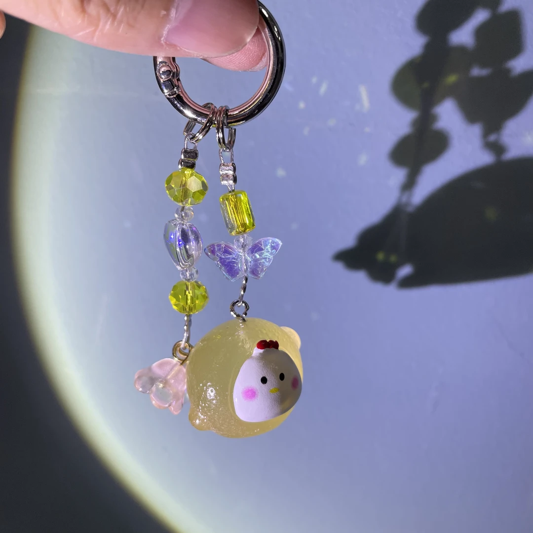 夜光柠檬鸡手机坠D35