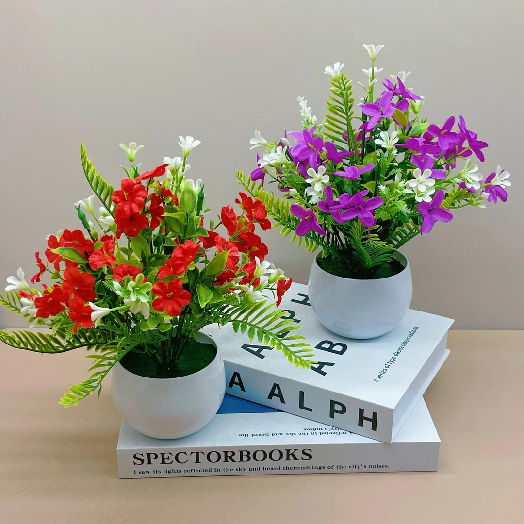 仿真花蝴蝶兰高档花束盆栽摆件饰品客厅房间电脑桌面假花网红拍照