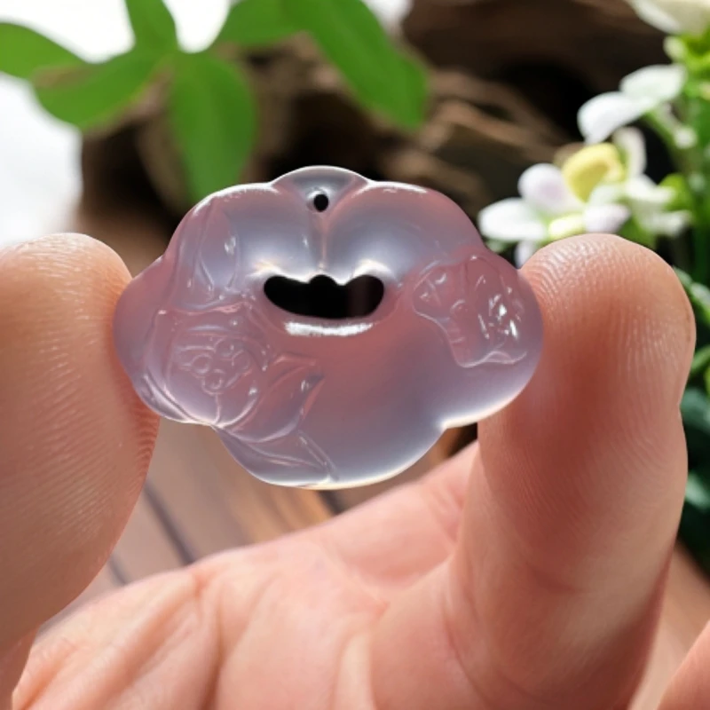 天然巴西帝王紫玛瑙配饰 趴趴猫吊坠爆款仙女挂坠手机链包挂DIY坠