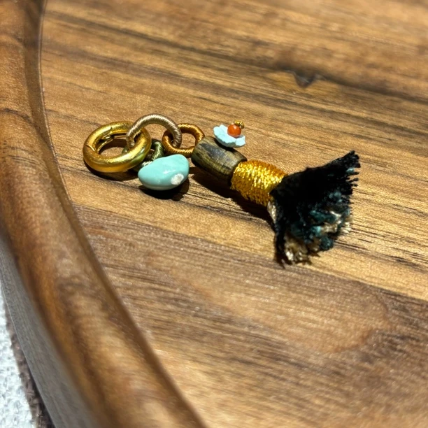 X-660仙仙珠宝国风小流苏配元宝提溜小挂件