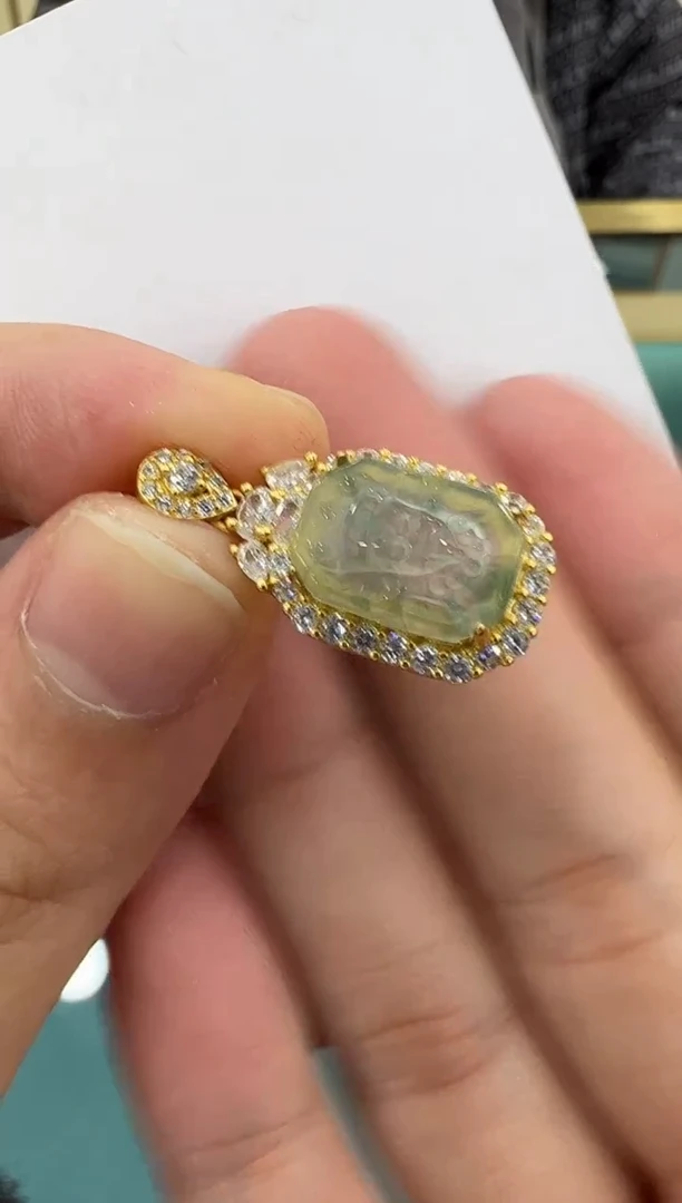 【闪购商品】翡翠吊坠银S925镶嵌多样性团购发一件